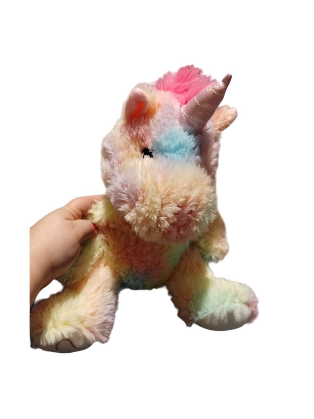 Homerbest Pastel Multicolor Tie Dye Unicorn Stuffed Animal Plush